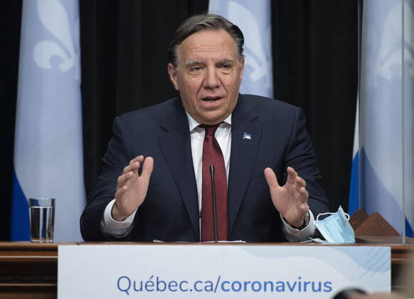 Coronavirus in Kanada, Quebec Premier Francois Legault Pressekonferenz