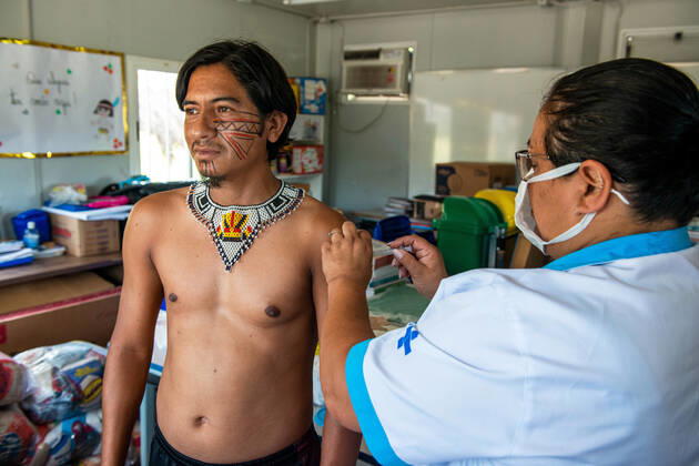Coronavirus in Brasilien, Impfung indigener Bevölkerung in Mata Verde Bonita in Marica