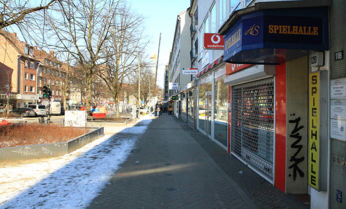 Coronavirus in Hamburg, Geschlossene Geschäfte in Barmbek