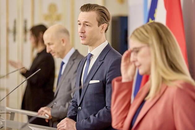 Coronavirus in Österreich, Regierungspressekonferenz im Bundeskanzleramt in Wien