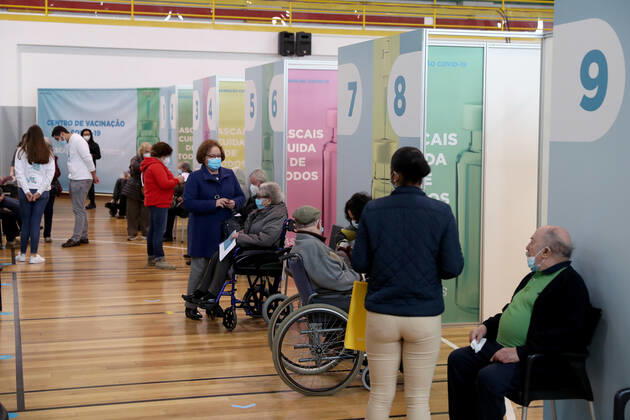 Coronavirus in Portugal, Impfzentrum in Lissabon