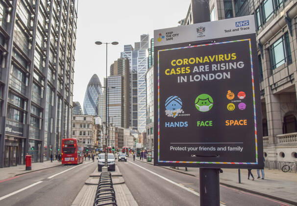 Coronavirus in Großbritannien, Eindrücke aus London