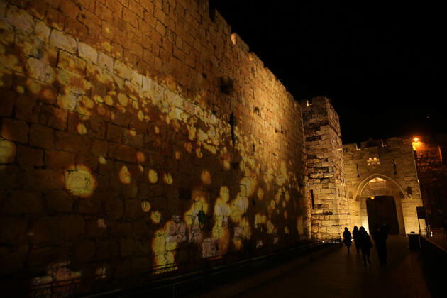 Coronavirus in Israel, Lichtshow Follow the Lights in Jerusalem