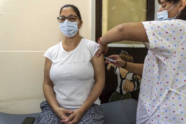 Coronavirus in Argentinien, Impfungen mit Sputnik V in Firmat, Santa Fe