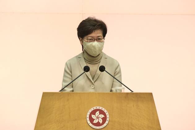 Coronavirus in Hongkong, Carrie Lam Pressekonferenz