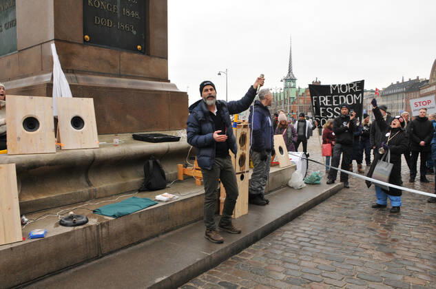 Coronavirus in Dänemark, Proteste in Kopenhagen