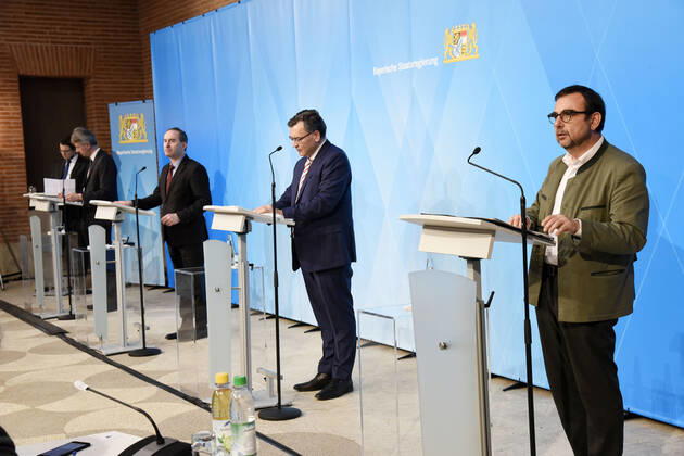 Coronavirus in Bayern, Pressekonferenz der bayrischen Staatsregierung in München