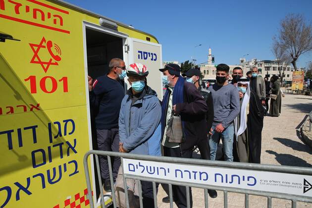 Coronavirus in Israel, Mobile Impfungen in Jerusalem