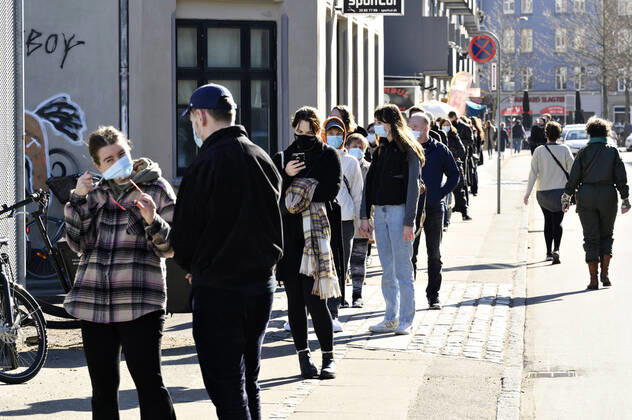 Coronavirus in Dänemark, Covid-19 Testzentrum in Kopenhagen