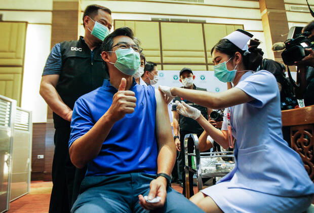 Coronavirus in Thailand, Beginn der Impfaktion in Bangkok
