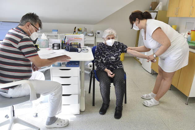 Coronavirus in Tschechien, Impfungen in Praxis Breclav