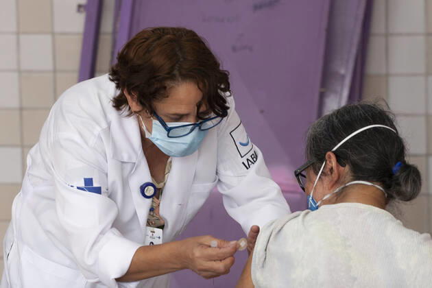 Coronavirus in Brasilien, Impfung von über 80jährigen in Sao Paulo