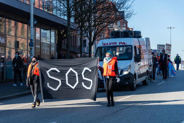 Coronavirus in Schleswig-Holstein, Anti-Lockdown-Demo in Kiel