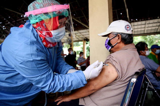 Coronavirus in Indonesien, Impfzentrum in Jakarta