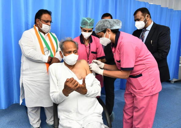 Coronavirus in Indien, Impfungen in Rajasthan