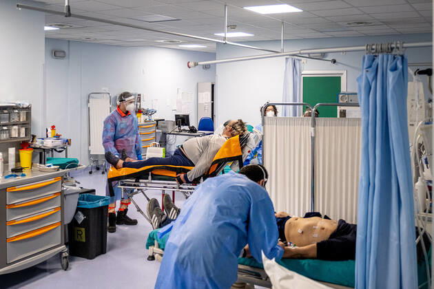 Coronavirus in Italien, Erhötes Patientenaufkommen im Niguarda Krankenhaus in Mailand