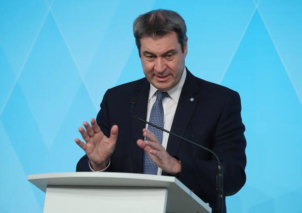 Coronavirus in Bayern, Pressekonferenz von Markus Söder zum Thema Corona Maßnahmen