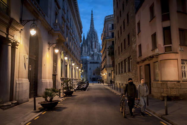 Coronavirus in Spanien, Eindrücke aus Barcelona