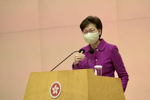 Coronavirus in Hongkong, Carrie Lam Pressekonferenz