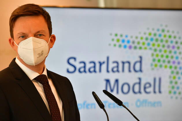 Coronavirus im Saarland, Tobias Hans und Anke Rehlinger Pressekonferenz
