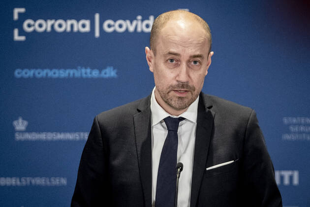 Coronavirus in Dänemark, Gesundheitsminister Magnus Heunicke Pressekonferenz