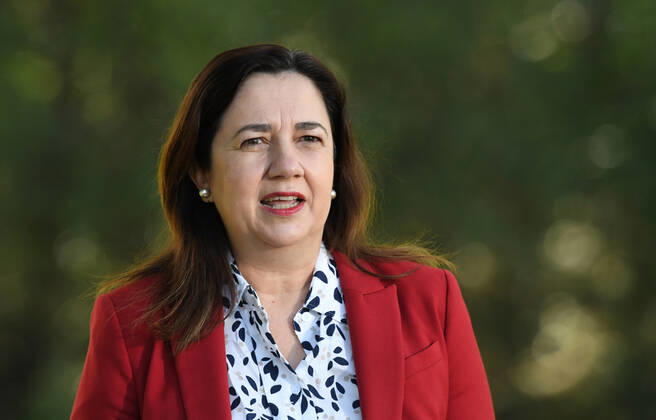 Coronavirus in Australien, Pressekonferenz mit Queensland-Premier Annastacia Palaszczuk in Brisbane