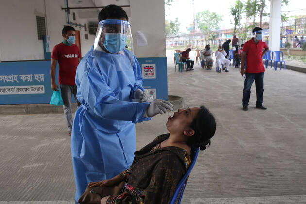 Coronavirus in Bangladesch, Testung im Mugda General Hospital in Dhaka