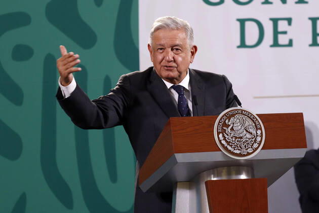 Mexico, Andres Manuel Lopez Obrador Press Conference in Mexico City