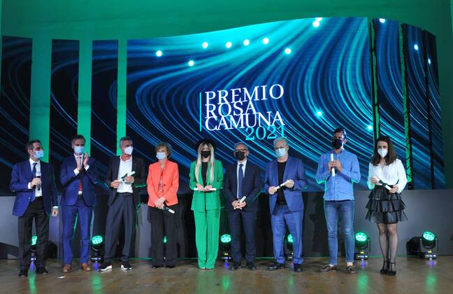 Verleihung des Premio Rosa Camuna in Mailand