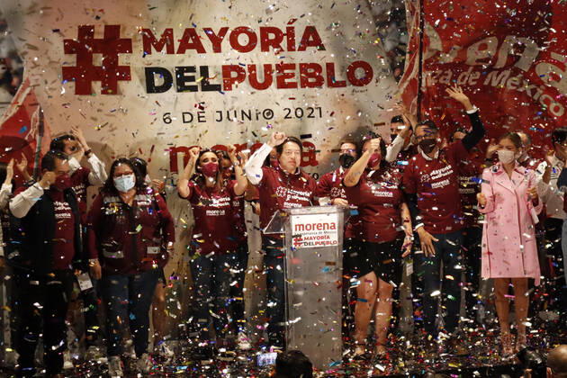 Elections in Mexico, Mario Delgado celebrates his victory in Mexico City