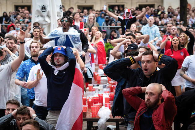 Great Britain, EURO 2021, Final, Italy - England, Manchester fans
