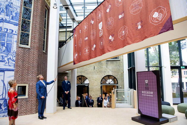 King Willem-Alexander opens the De Tiid Cultural History Centre in Bolsward
