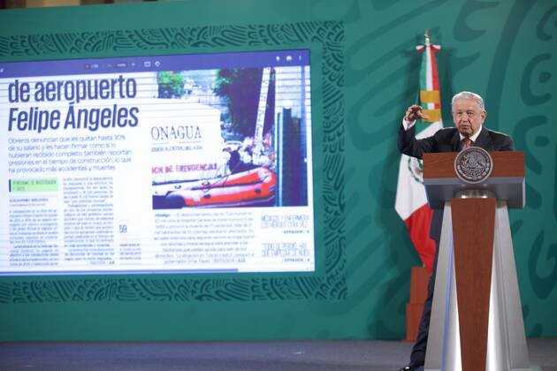 Mexico, Andres Manuel Lopez Obrador receives Ana Garcia Vilchis in Mexico City