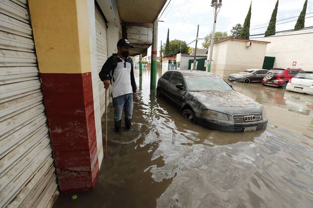Mexico, floods in Tula, Hidalgo