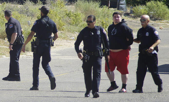 USA, arrest of a suspect in New Mexico