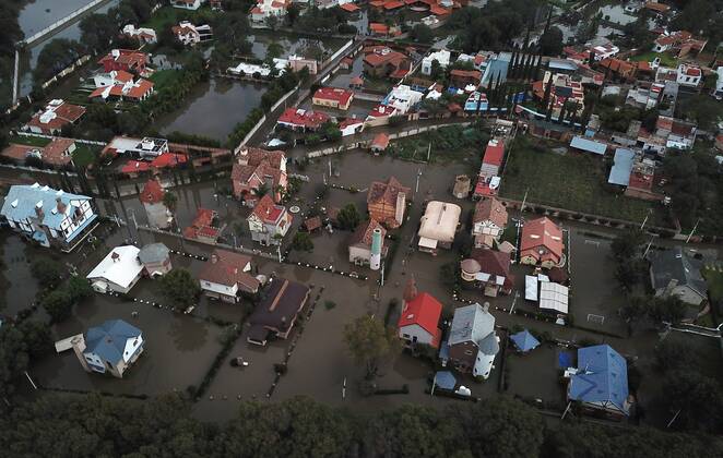 Mexico, floods in Tequisquiapan