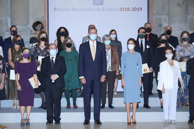 König Felipe und Königin Letizia bei der Verleihung des Nationalen Kulturpreises in Madrid