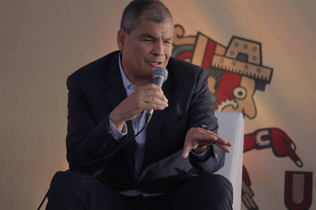 Mexico, Rafael Correa at the International Book Fair in Mexico City