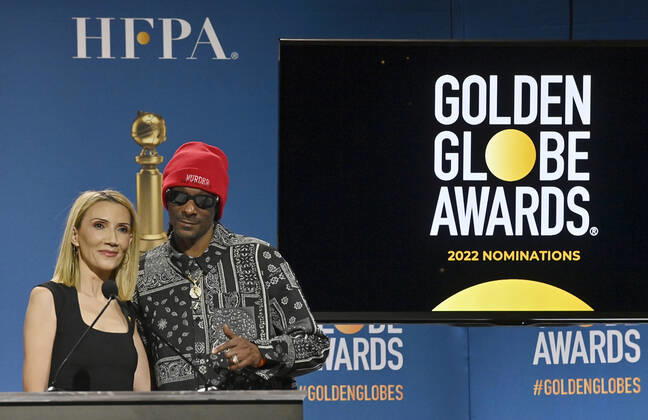 Golden Globe Awards Nominations in Beverly Hills with Snoop Dogg and Helen Hoehne