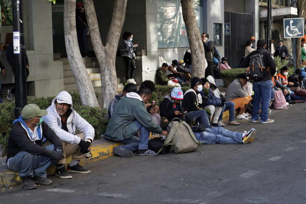 Mexico, refugees from Central America in Mexico City