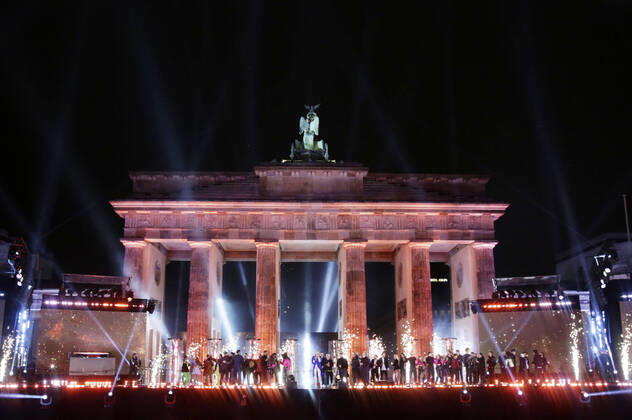 TV-Show Willkommen 2022 am Brandenburger Tor in Berlin