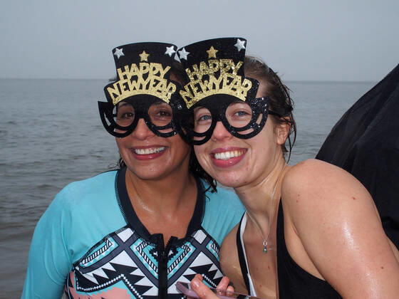 Neujahrsbaden 2022 in New York