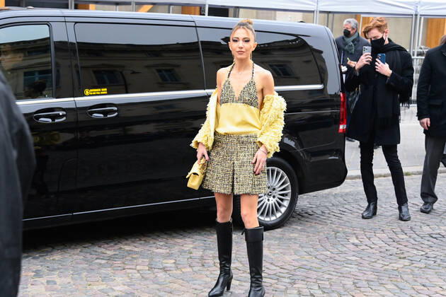 Haute couture week in Paris, guests of Chanel fashion show