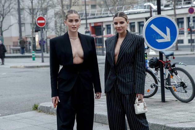 Haute couture week in Paris, guests of Defile Alexandre Vauthier fashion show