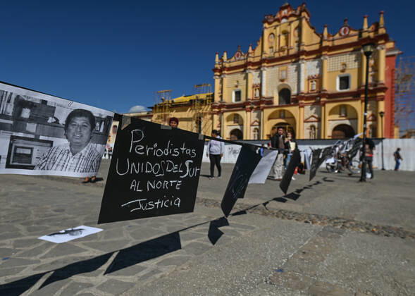 Mexico, memorial ceremony for killed journalists in Tijuana