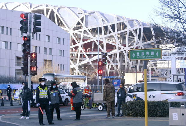 BEIJING 2022, Sicherheitsvorkehrungen am Nationalstadion