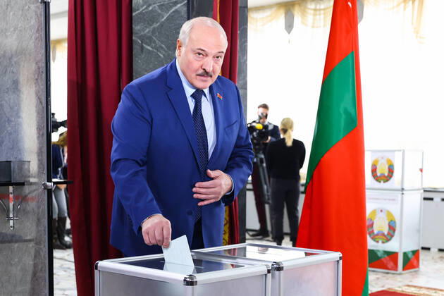 Belarus, Verfassungsreferendum 2022, Präsident Alexander Lukaschenko in Minsk