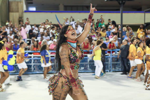 Carnival in Brazil, rehearsals of the samba schools in Rio de Janeiro