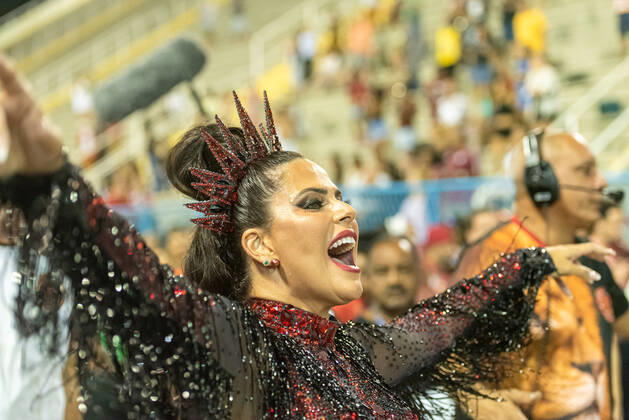 Carnival in Brazil, rehearsals of the samba schools in Rio de Janeiro