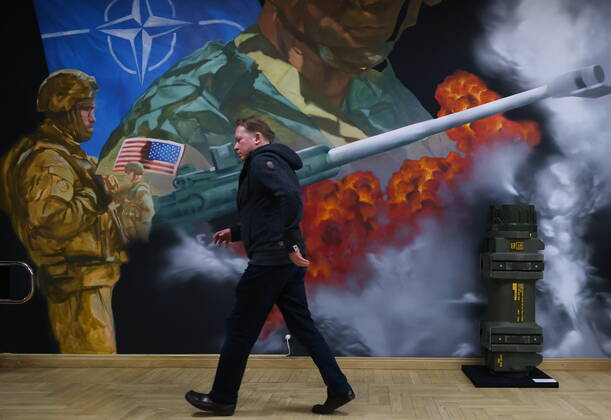 Moscow, NATO exhibition at the State Central Museum of Contemporary History of Russia